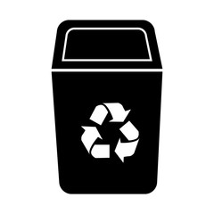 bin recycle ecology icon vector