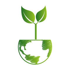 nature plant world earth icon vector