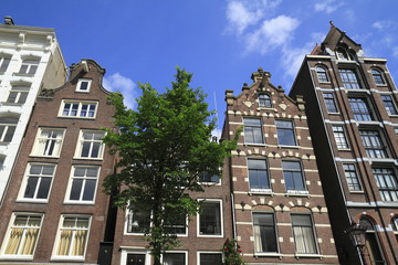 Houses in Amsterdam, Holland