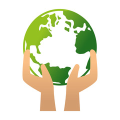 earth ecology nature icon vector