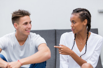 young mixed couple