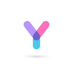 Letter Y logo icon design template elements - obrazy, fototapety, plakaty