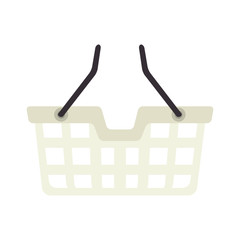 Fototapeta premium basket shopping shop buy handle buyer icon vector