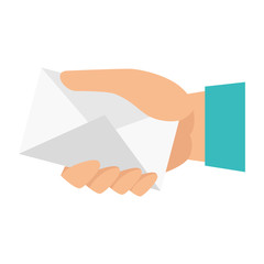 hand mail envelope