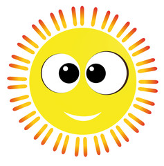 Vector illustration sun