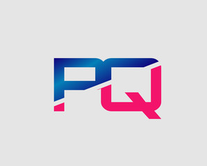 PQ initial monogram logo
