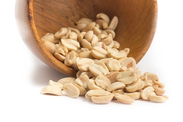 Close-up on a peanuts