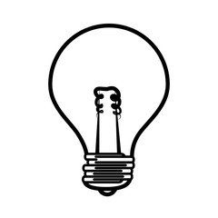 bulb light electricity idea illumination power bright think vector  isolated and flat illustration
