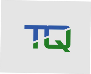 TQ initial overlapping letter logo
