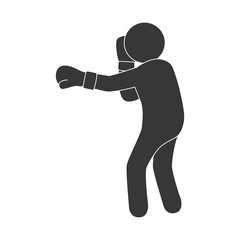 boxing man training gloves sport