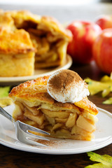 Classic American apple pie.