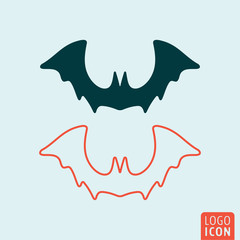 Bat halloween icon