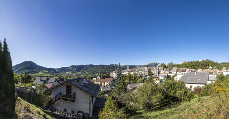 Fototapeta na wymiar citadel Vauban in Seyne les Alpes in the french Region provence