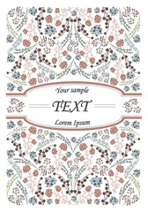 Vintage card or wedding invitation