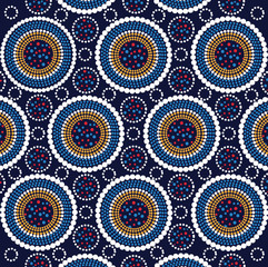 Aboriginal art vector background