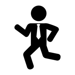 executive business businessperson man suit silhouette tie vector