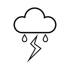 cloud rainy cloudy weather season meteorology vector illustration isolated