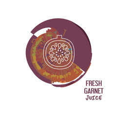 Fresh garnet juice concept
