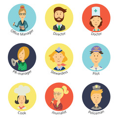 People professions icons