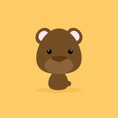 Obraz premium Cute Cartoon Wild bear