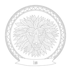 Lion - Coloring for Adults