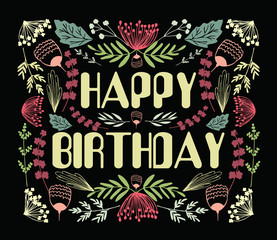 Floral Thank You card