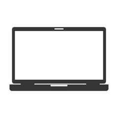 laptop screen technology computer gadget device portable vector illustration isolated