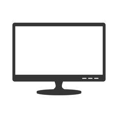 monitor pc computer screen device technology computer vector  illustration isolated 