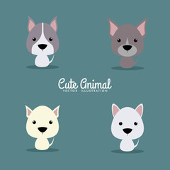 Cute Cartoon dogs