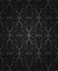 Seamless Damask Vector Background
