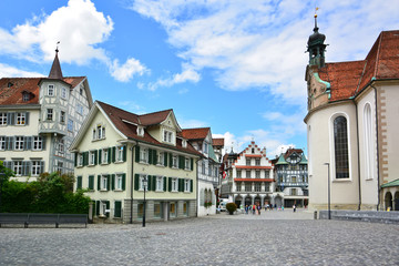 Old town in St. Gallen, Swietzerland