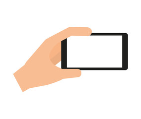 hands human user smartphone isolated icon