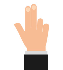 hands human touch isolated