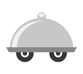 tray server dish isolated icon