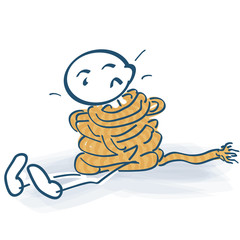 Strichmännchen gefesselt