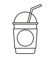 soda glass isolated icon