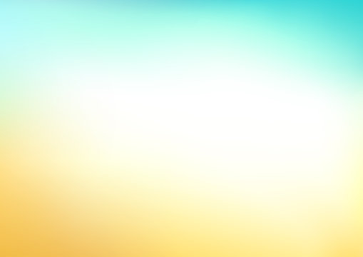 Abstract Blue Yellow Blurred Vector Background