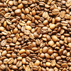 Roasted coffee beans, can be used as a background