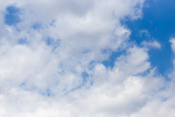 Beautiful clouds on a blue sky as background