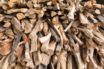 firewood as background