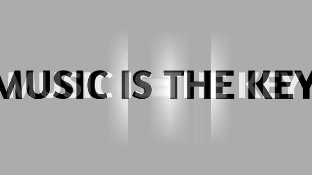 vj musical motion footage -music is the key. 3D render