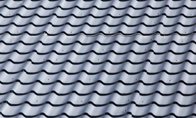 metal roofing roof as background