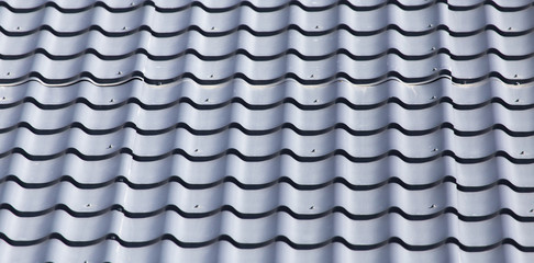 metal roofing roof as background