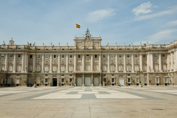 Fototapeta na wymiar Royal Palace of Madrid - Spain