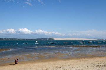 Bassin d'Arcachon avec le Pilat