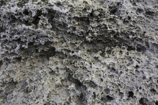 Porous natural structure of the stone