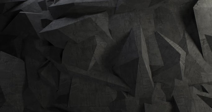 Abstract Concrete Stone Wall Background Chaos Design (Loop)
