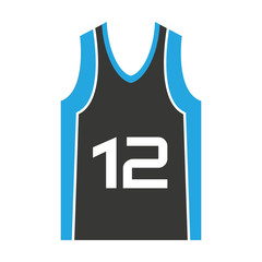 shirt team basketball isolated icon