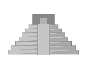 Obraz premium flat design mayan pyramid icon vector illustration