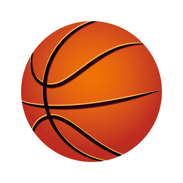 balloon basketball isolated icon